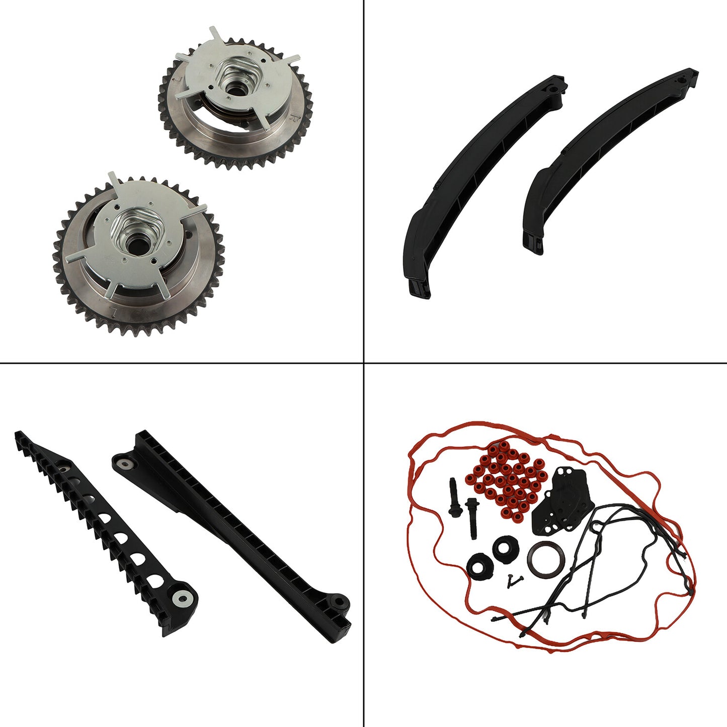 Timing Chain Kit + Cam Phasers + VVT Valves for Ford F-150 F-250 F-350 5.4L V8
