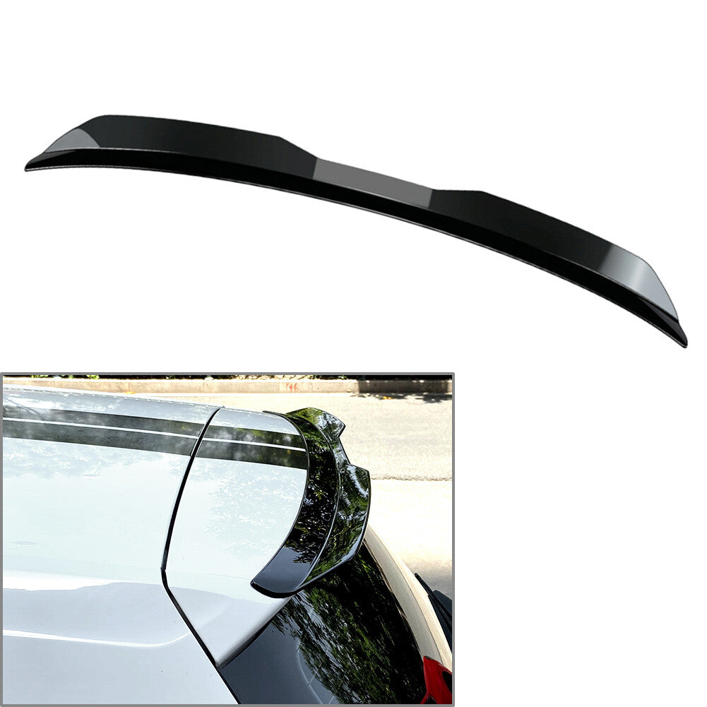 Bright Black Universal Car Rear Roof Lip Spoiler Wing For Hatchback SUV MPV