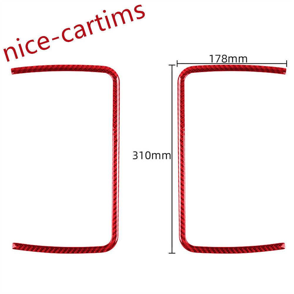 Red Carbon Fiber for Seat Storage Nesh Frame Trim For LR for Range Rover Sport 2014-2017