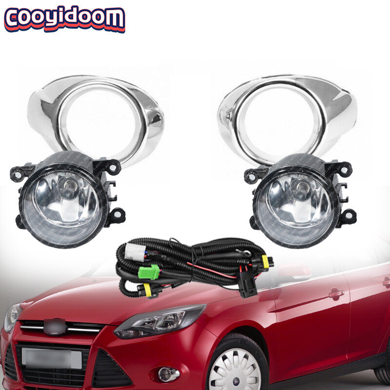 Fog light cover kit with fog light wiring for Ford Focus 3 (2012-2014)