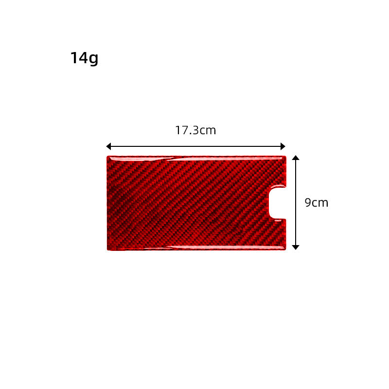 Red carbon fiber protective sleeve trim suitable for Honda S2000 2004 - 2006