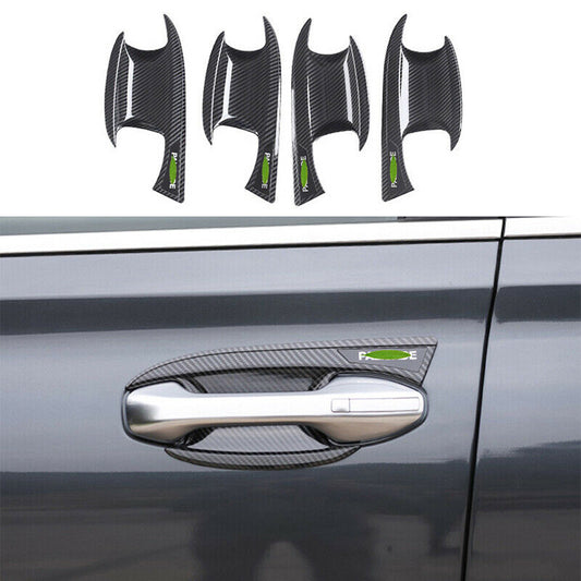 for Hyundai Palisade 2020-2023 Carbon Fiber Door Handle Bowl Molding Cover Trim