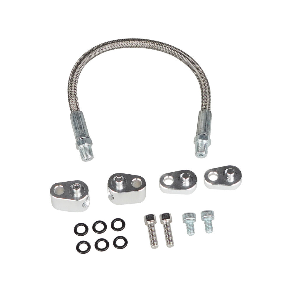 Throttle Body Bypass Hose Kit for GM LSX LS1 Coolant Steam Port Crossover Hose