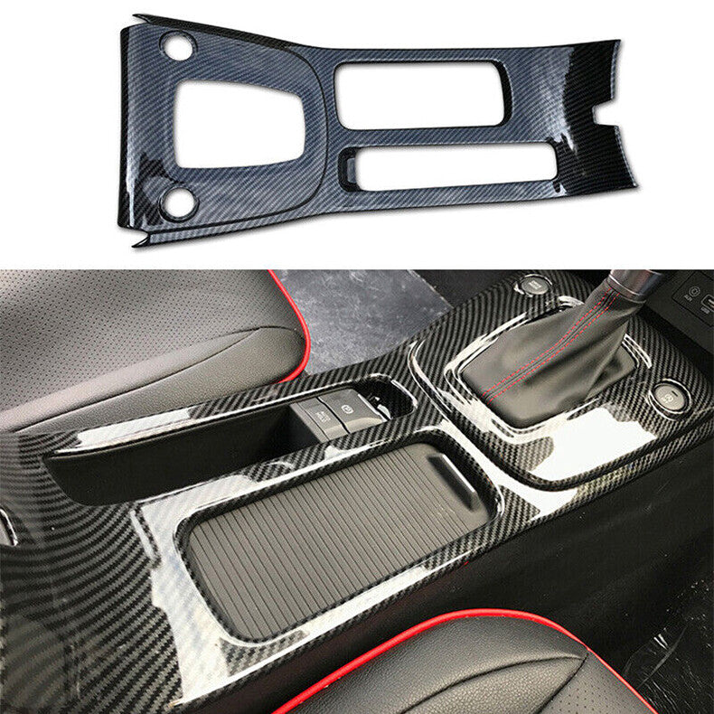 for Hyundai Kona 2018-2023 Carbon Fiber Center Console Gear Shift Box frame Trim