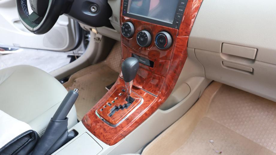 for Toyota for Corolla AT 2009-2013 Peach Wood Grain Center Console Gear Shift Panel