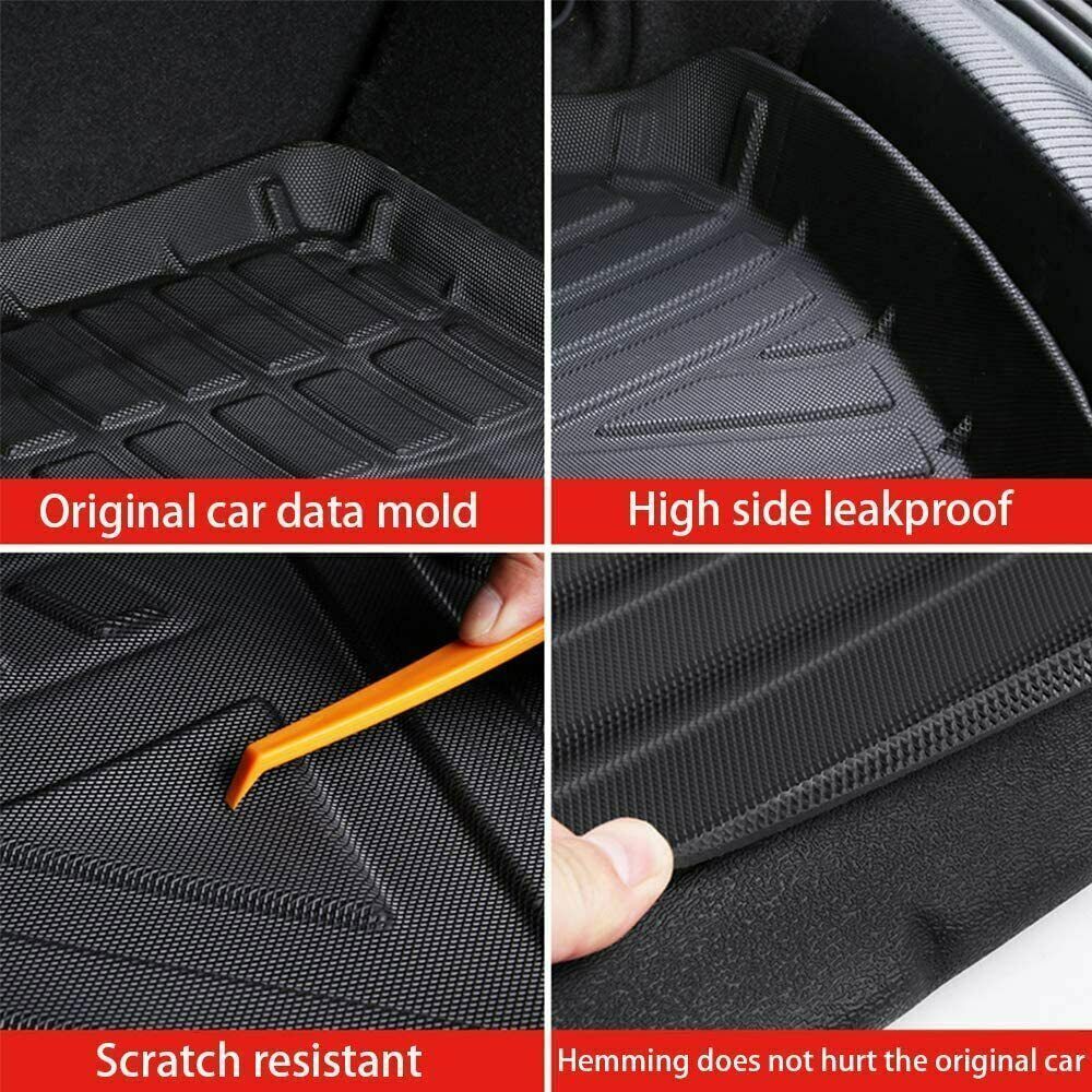 Rear Trunk Mat Floor Mats Cargo Liner TPO All-Weather for Cadillac XT5 2017-2022