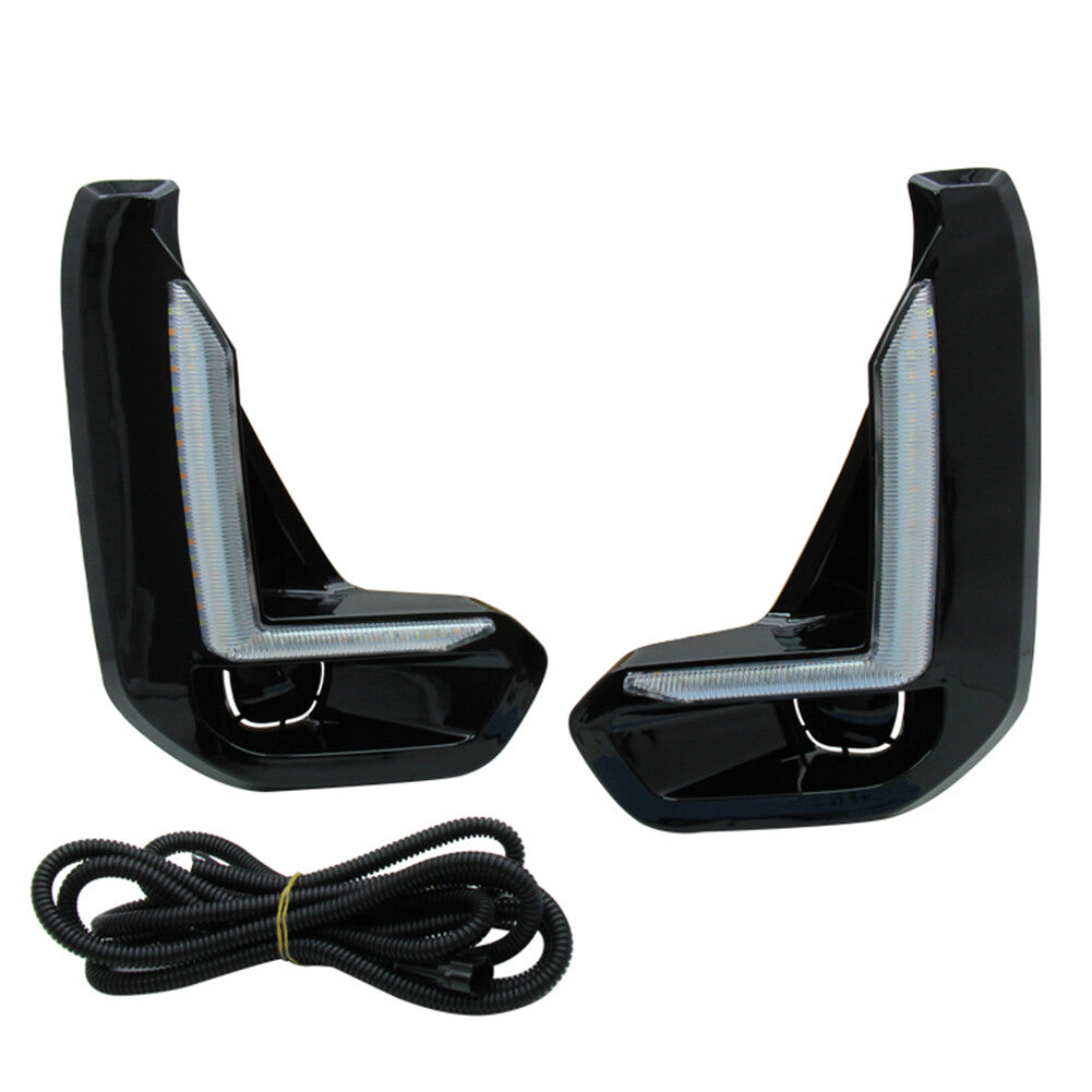 LED Daytime Running Light w/ Turn Signal Lamp for Toyota Hilux Revo 2020-21 Pair