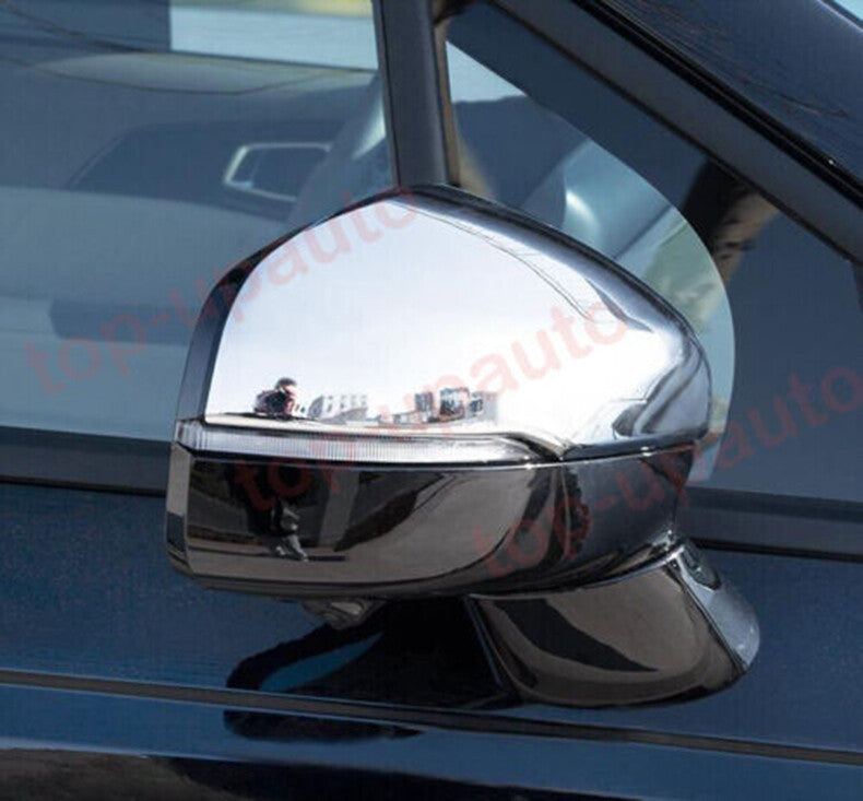 for Kia Carnival 2022-2023 Chrome Exterior Rear View Side Door Mirror Cap Cover