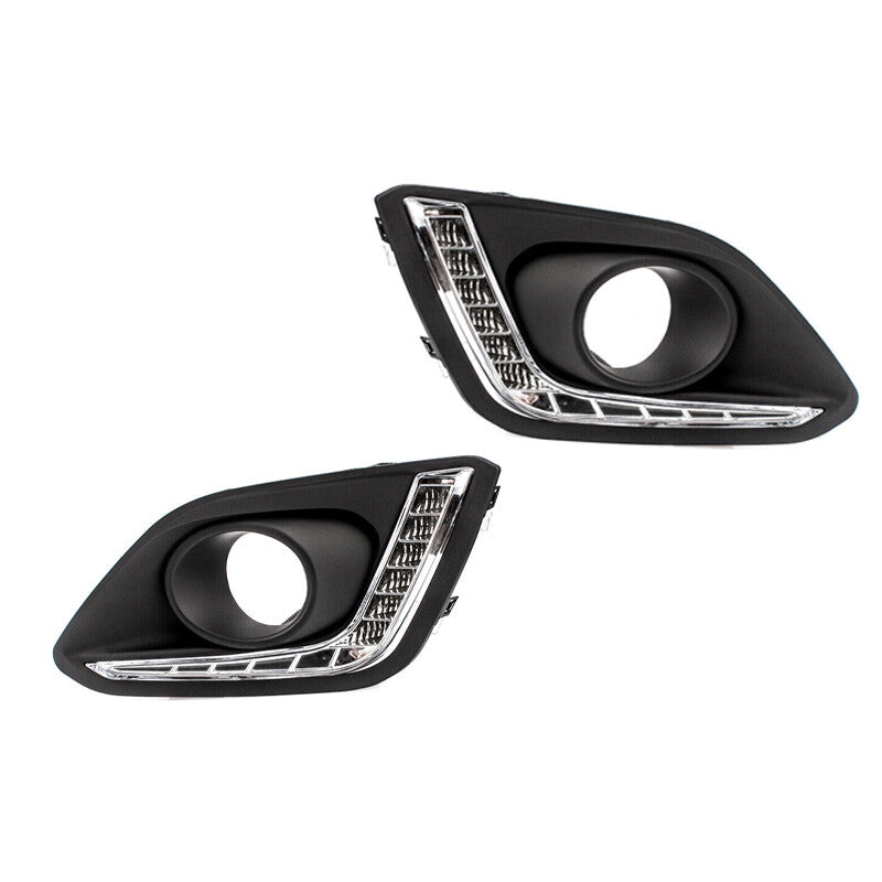 A pair of LED DRL daytime running light covers for Suzuki for Swift 2014 2015 2016