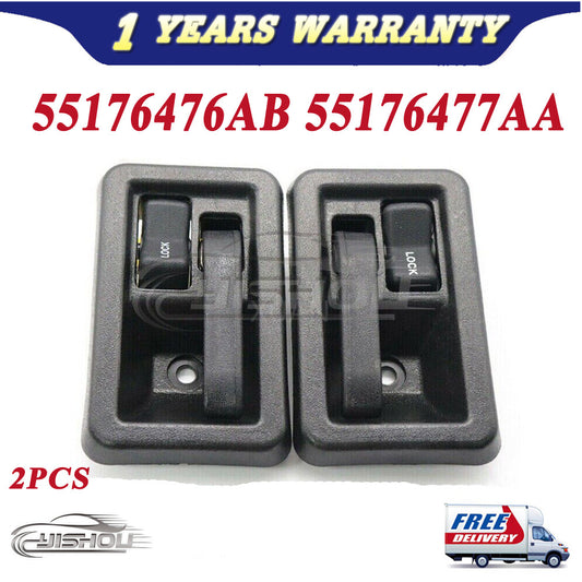 Inside Door Handles Interior Pair Left Right for Jeep YJ TJ for Wrangler 1987-2004