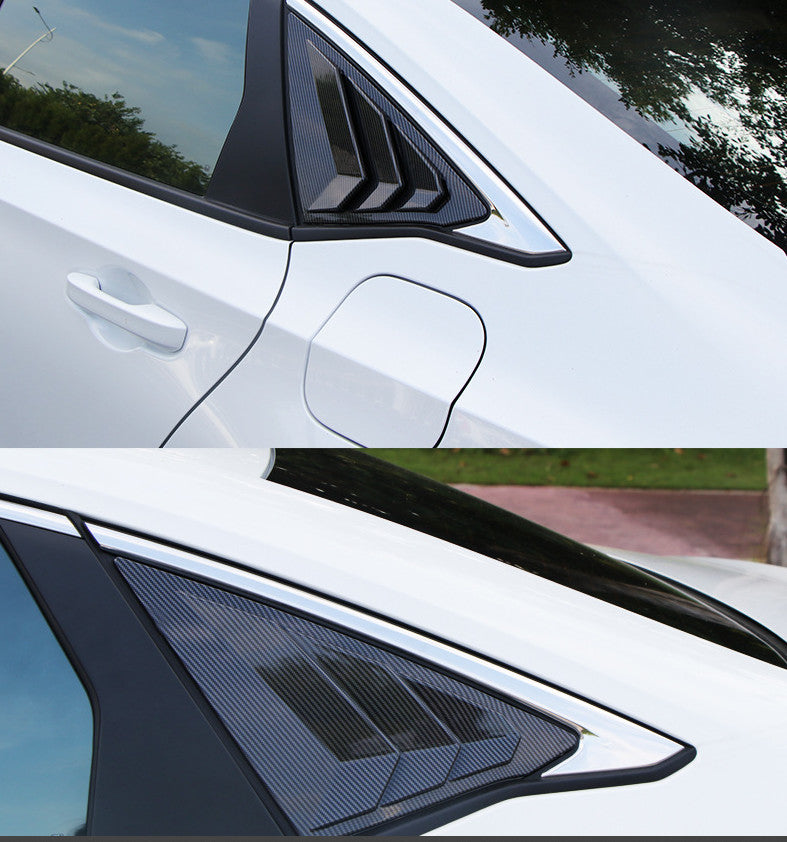 Car Side Window Louvers for Honda Sedan for Civic 22-25 Carbon Fiber Air Vent Cover