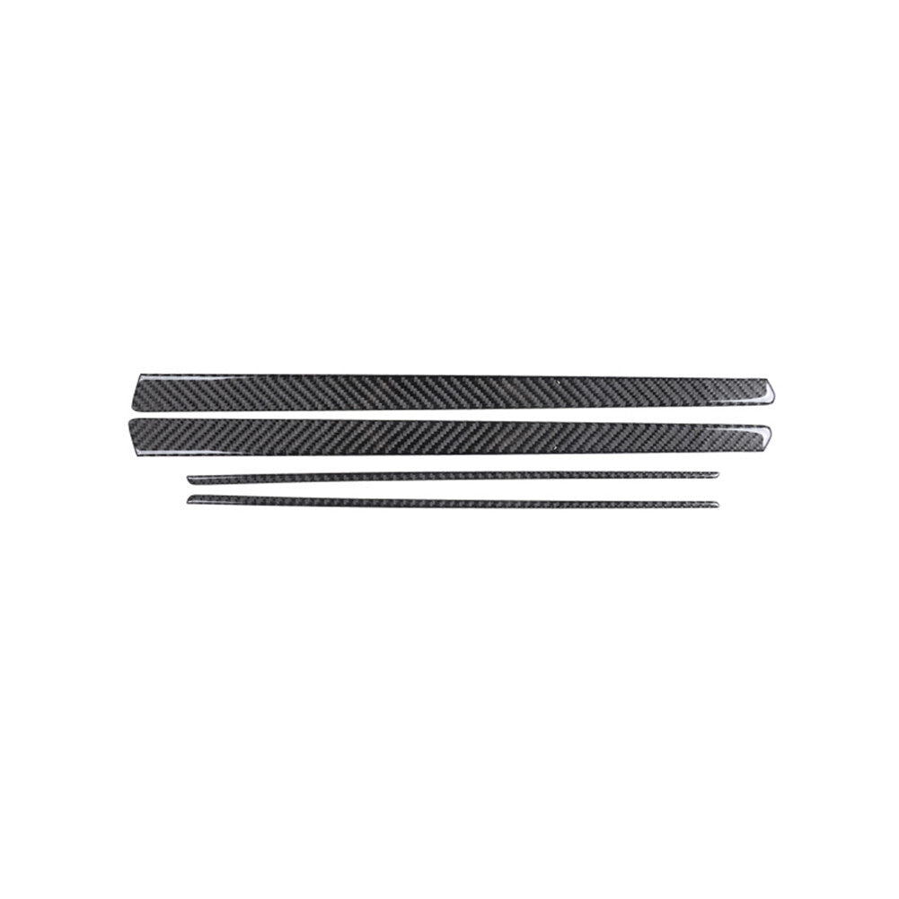 4Pcs Front Door Trim Strip Panel Carbon Fiber Interior for Chrysler 300 2015-017