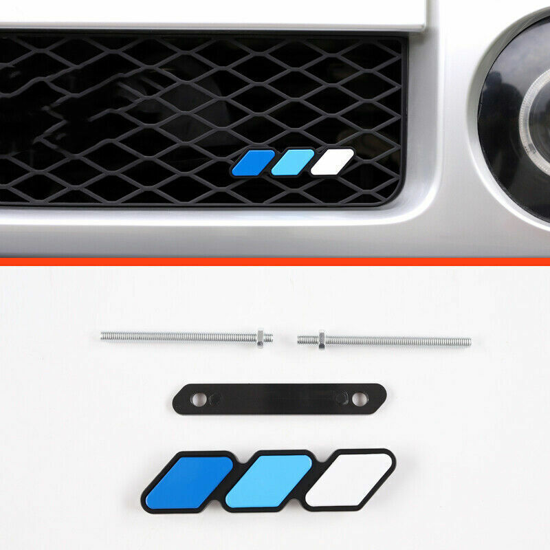 3-Color Front Center Mesh Grille Badge Trim Kit for Toyota FJ Cruiser 2007-2014