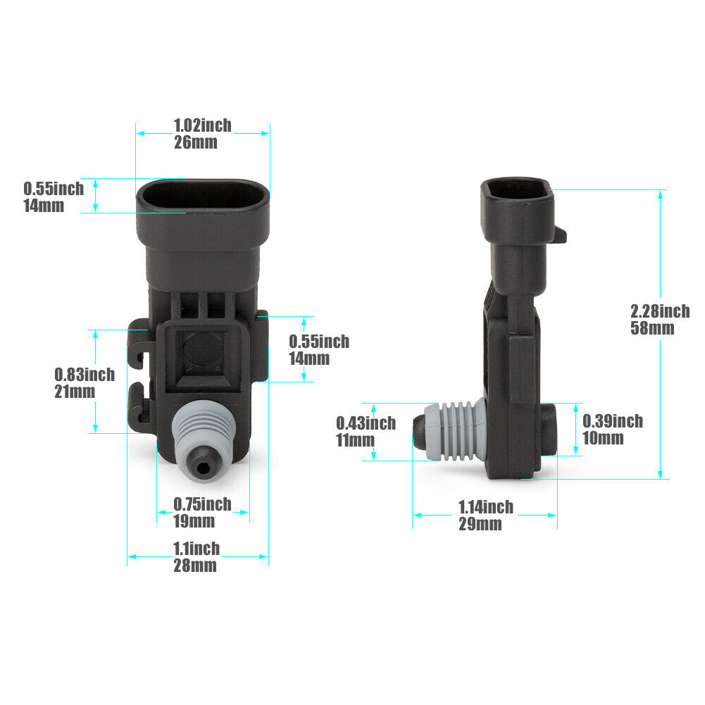 for Chevy for GMC for Buick 16238399 Fuel Pump Tank Vapor Vent (EVAP) Pressure Sensor