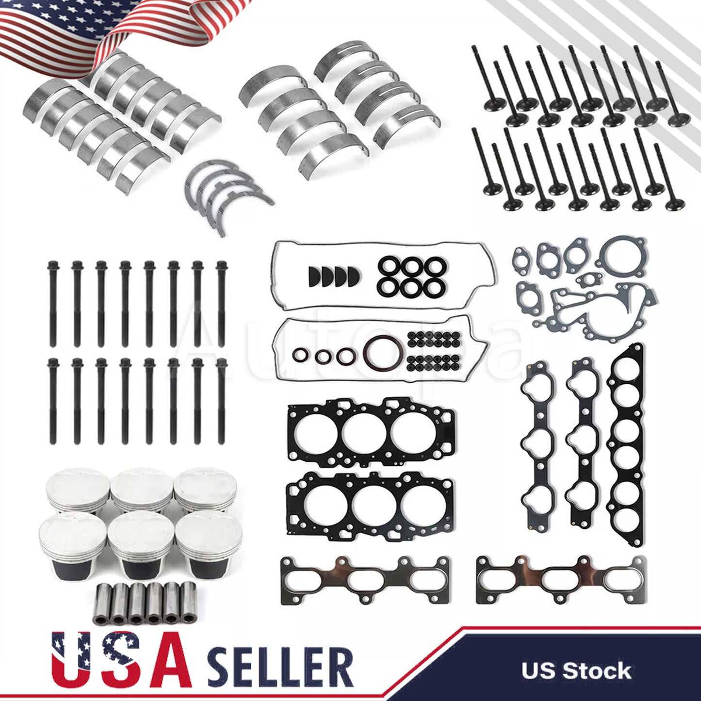 G6EA Engine Rebuild Kit-Pistons Kit-Head bolt for Hyundai for Kia 2.7L 22321-37120