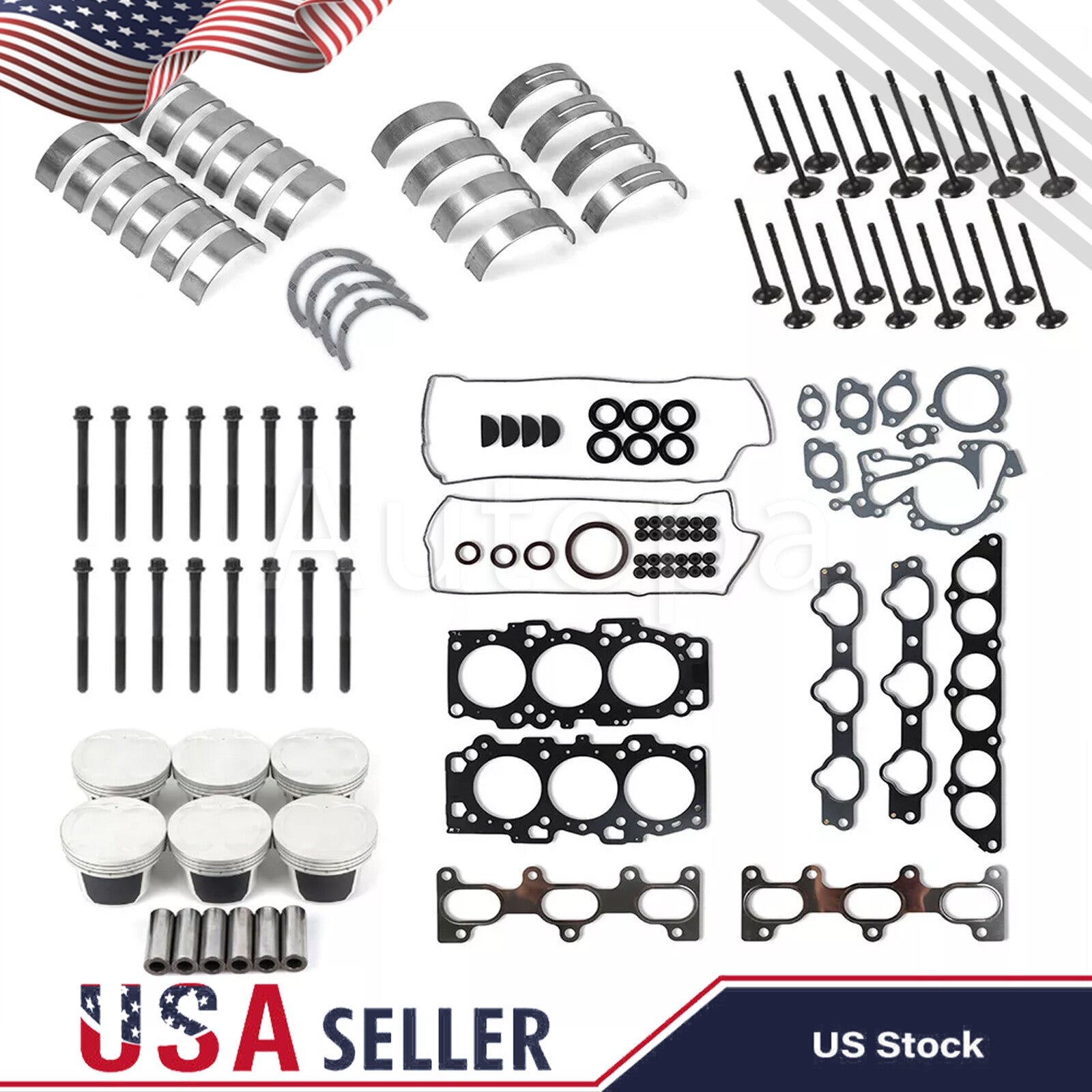 G6EA Engine Rebuild Kit-Pistons Kit-Head bolt for Hyundai for Kia 2.7L 22321-37120