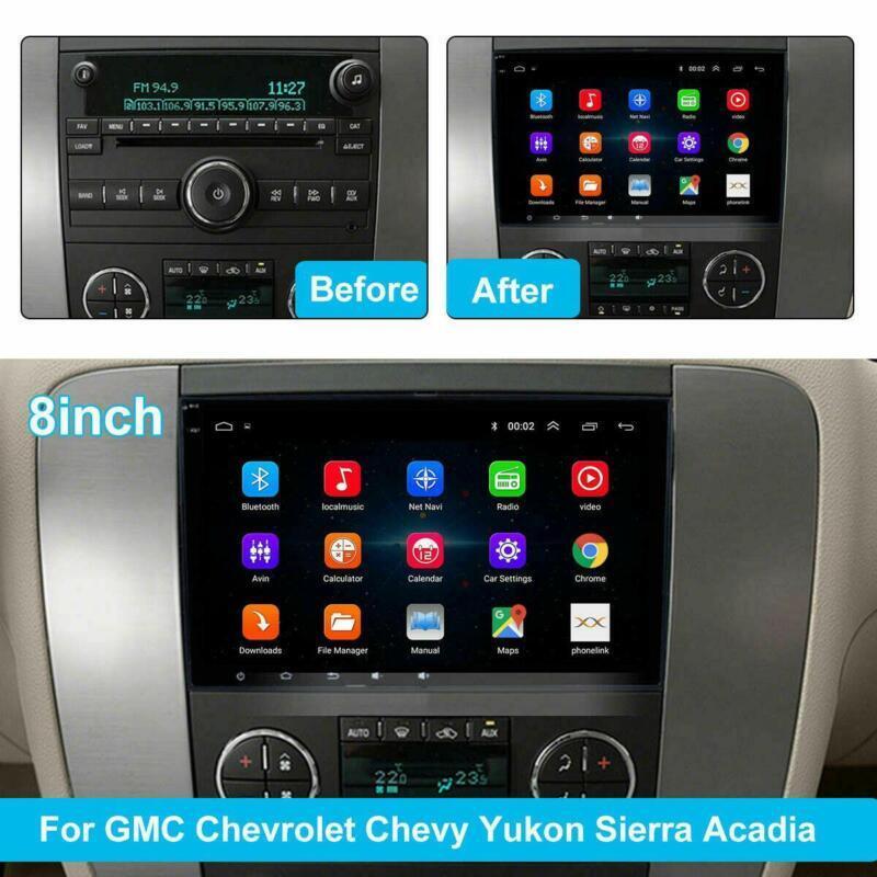 for GMC for Chevrolet for Chevy for Sierra Android 10.1 8 Car Stereo Radio GPS Navigation