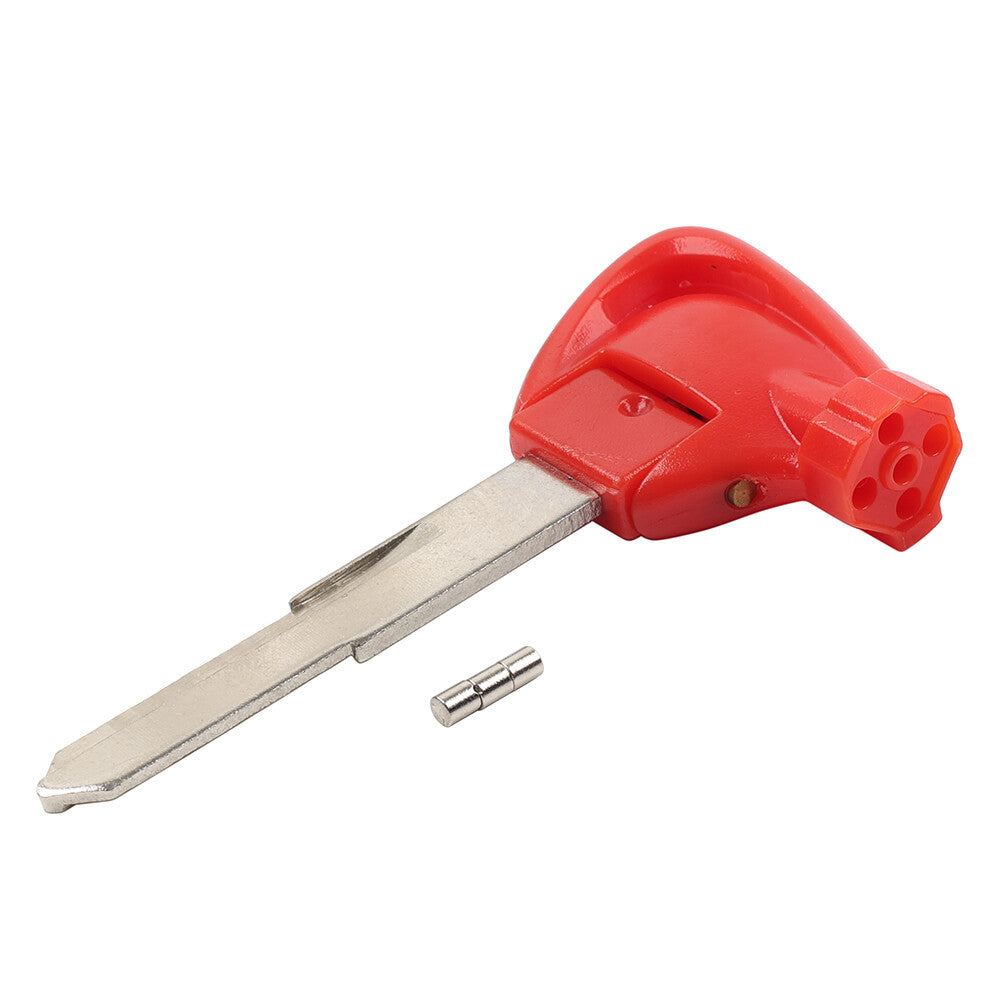 Right Ignition Key Blank Uncut Blade Red Red for Yamaha Motorbike Scooter