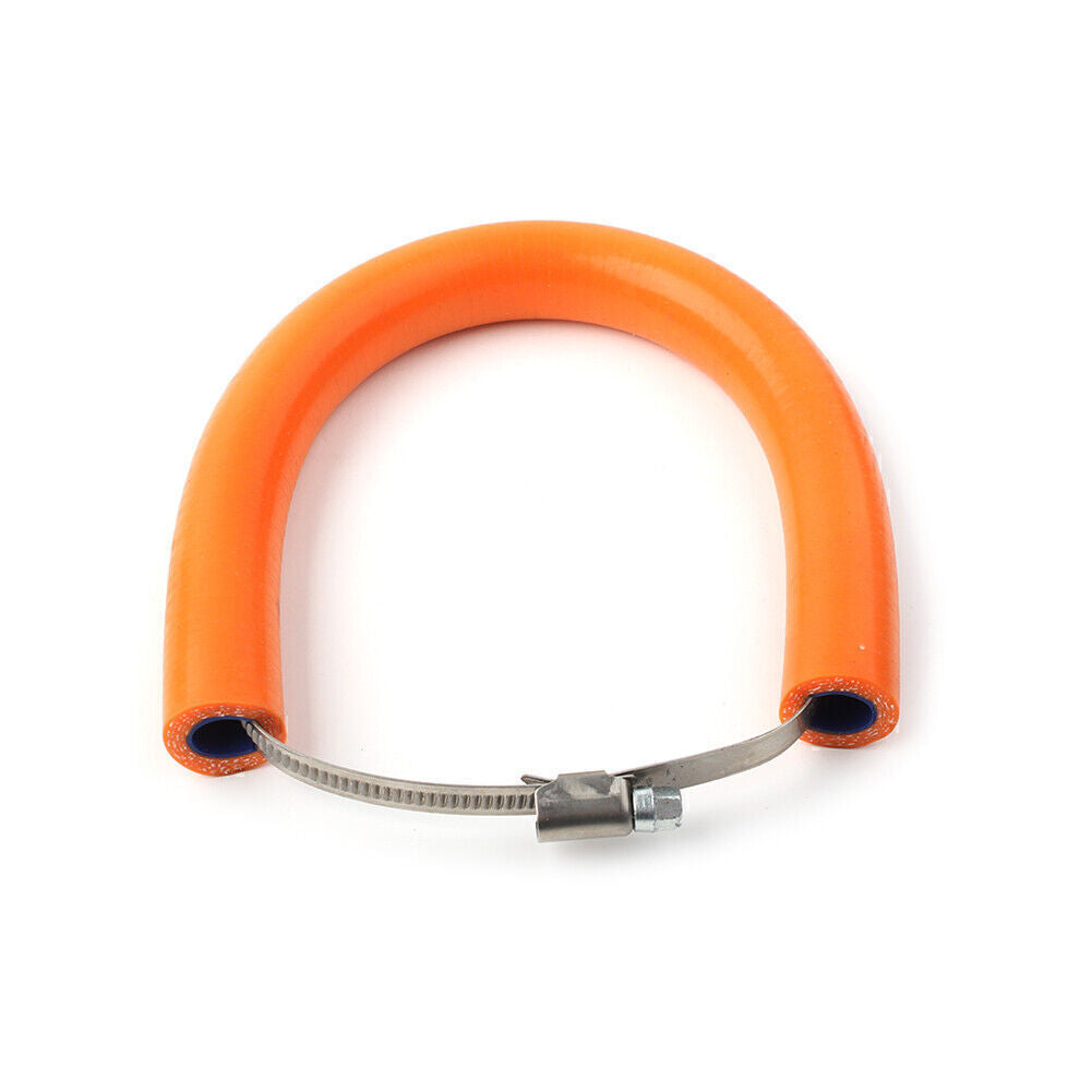 Exhaust Pipe Heat Shield Crash Protector Cover Guard Orange Motorcycle Universal