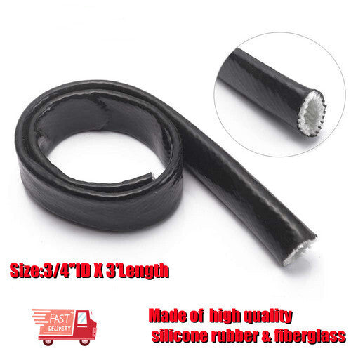 Thermal insulation and fireproof sleeve, silicone fiberglass protective cable sleeve