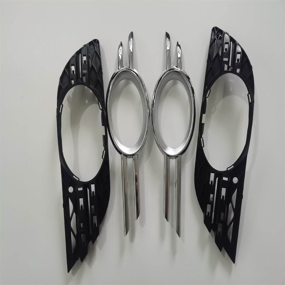 4-piece L+R front fog light trim cover set for Mercedes-Benz W211 E350 E550