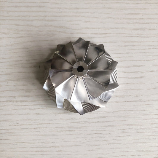 GT15-25 49.70/67.40 mm 10+0 Blade Turbine Milling/Burnt Compressor Wheel