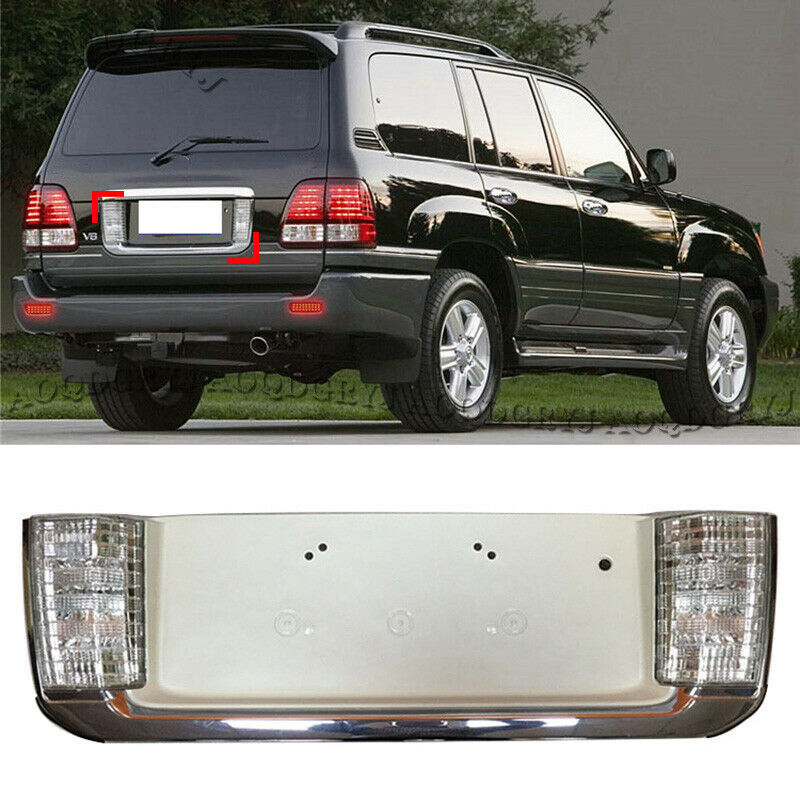 for Lexus LX470 2003-2007 Tailgate Rear Door License Plate Light Assembly White