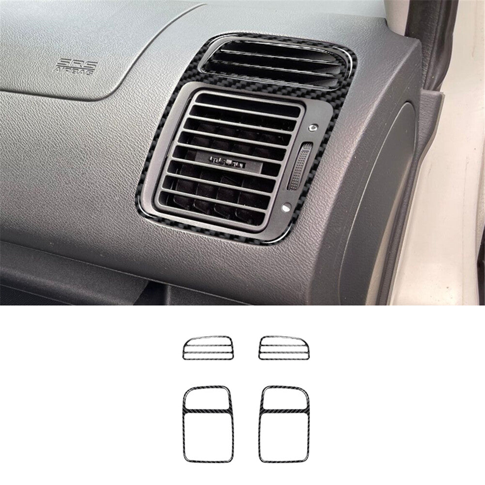 2Pcs Carbon Fiber Side Air Vent Outlet Cover Trim for Honda for Civic Si 2002-2005