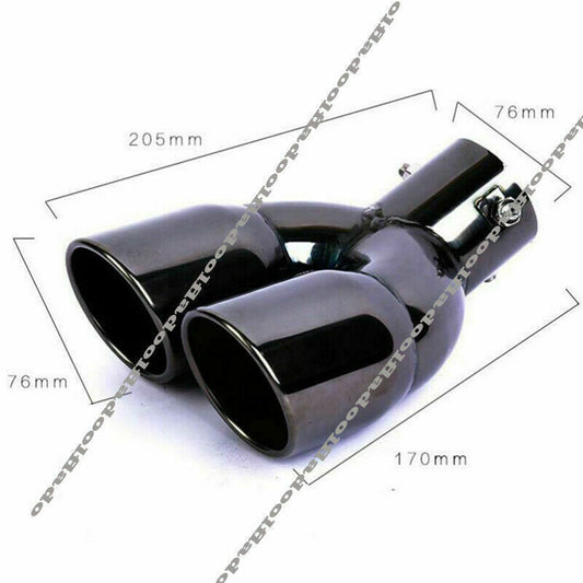 for Toyota Highlander 2020-23 BLACK Exhaust Muffler Tail Pipe Tip Tailpipe Trim