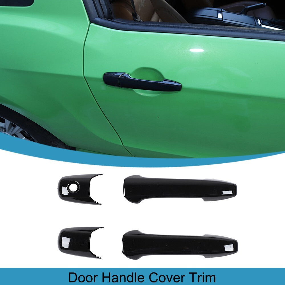2PCS Door Handle Shell Cover Decor Trim for Ford for Mustang 2004-2014 Accessories