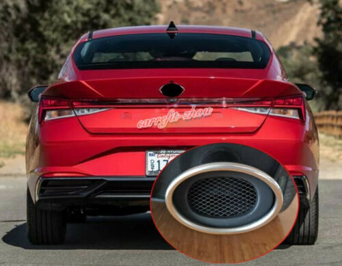 1P Car Stainless Rear Exhaust Muffler Tail Pipe End Tip For 2021 for Hyundai for Elantra