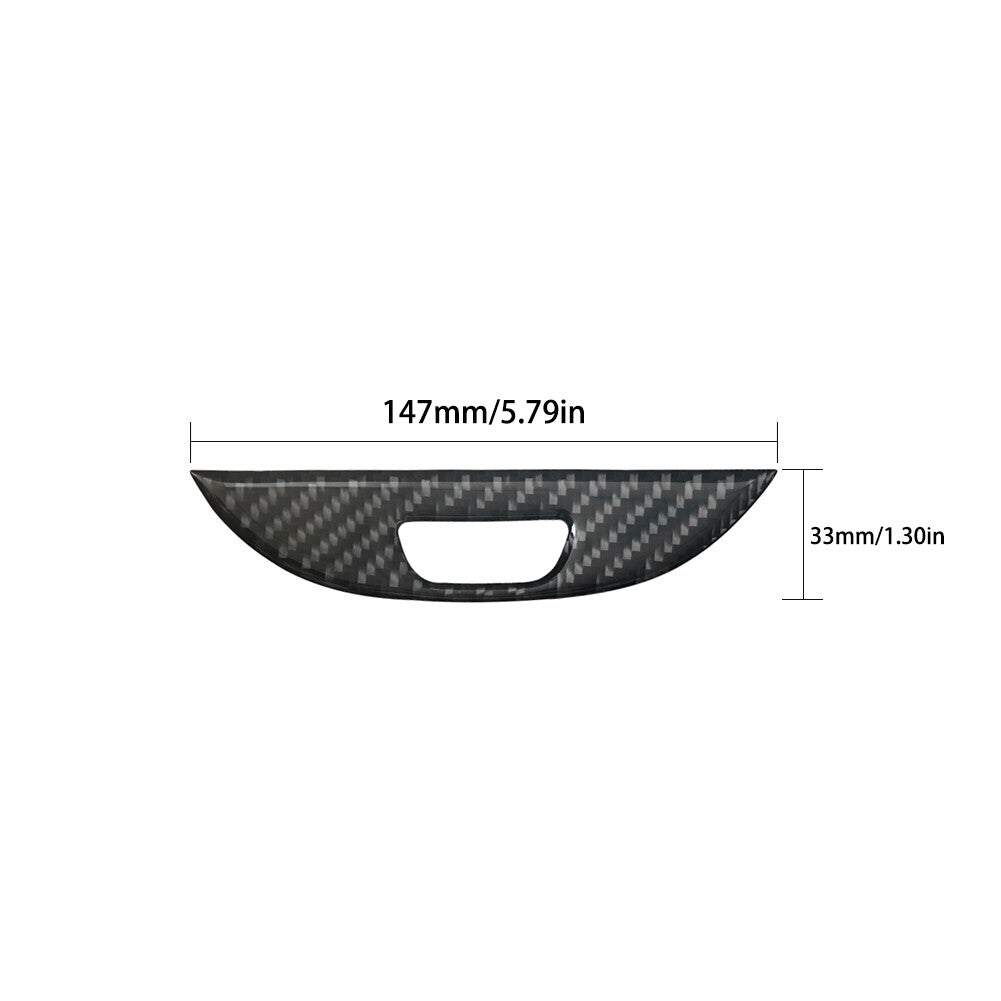 Carbon Fiber Gear Shifter Surround Panel Cover Trim Sticker for BMW X5 2000-2006