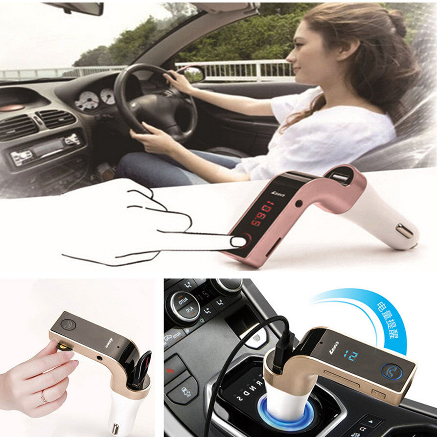 Bluetooth Car AUX Handsfree FM Transmitter Radio MP3 Player USB Charger HandFree