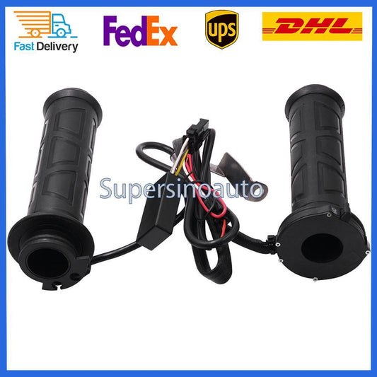 CS-095D1 7/8 Motorcycle Handlebar Electric Heated Grips for Motorbike ATV US