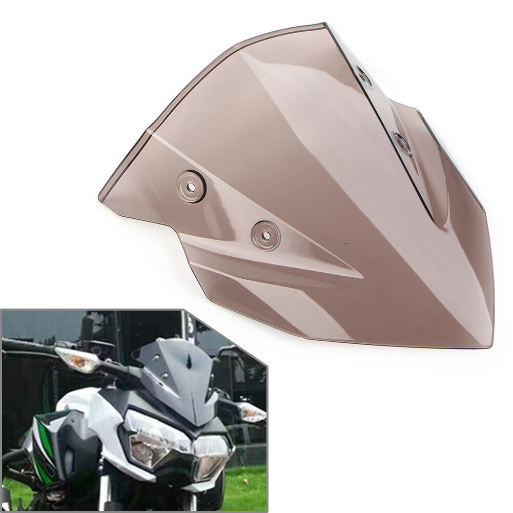 Tan ABS Motorcycle Windshield Windscreen for Kawasaki Z400 2018 2019 2020-2022