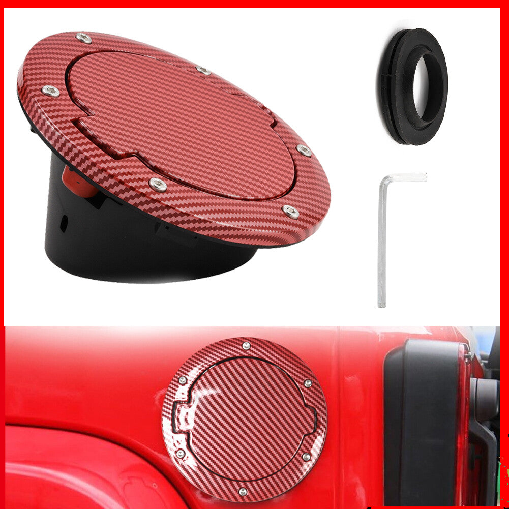 Gas Fuel Cap Door Tank Cover for Jeep for Wrangler JK 2006-2017 Fuel Filler Cover