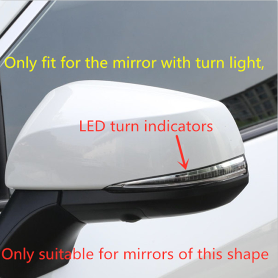 for Toyota for Sienna 2021-2023 Glossy Black Rearview Side Door Mirror Strips Trim