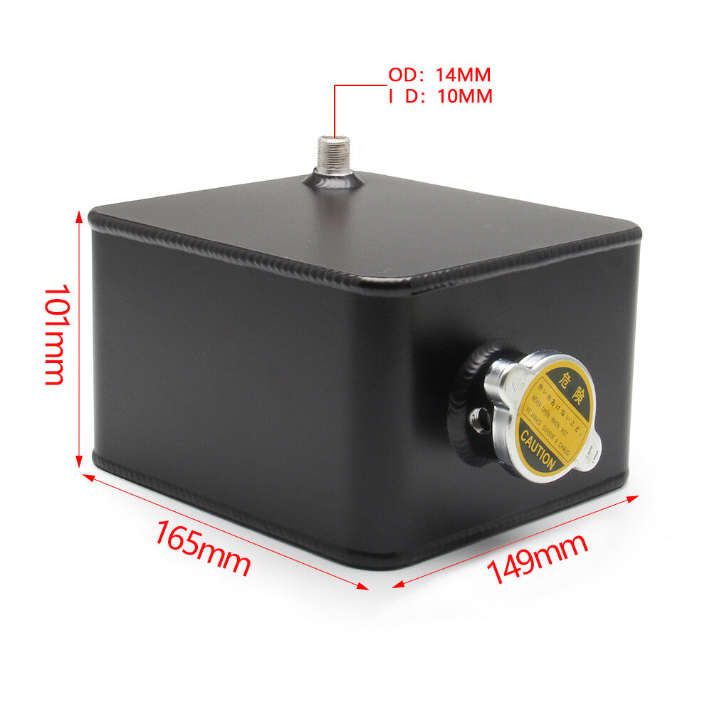 2.5L Aluminum Polished Radiator Coolant Overflow Bottle