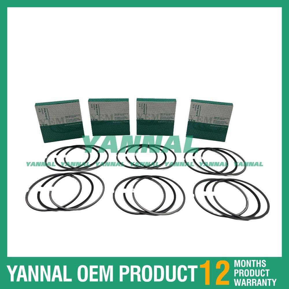 6 new 3126 Piston Ring Kit STD for Caterpillar Diesel Engines