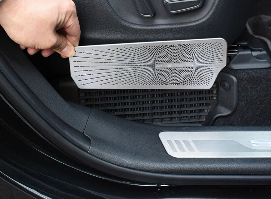for Toyota for Sienna 2021-24 Silver Steel Front for Seat LR Speaker Molding Cover Trim
