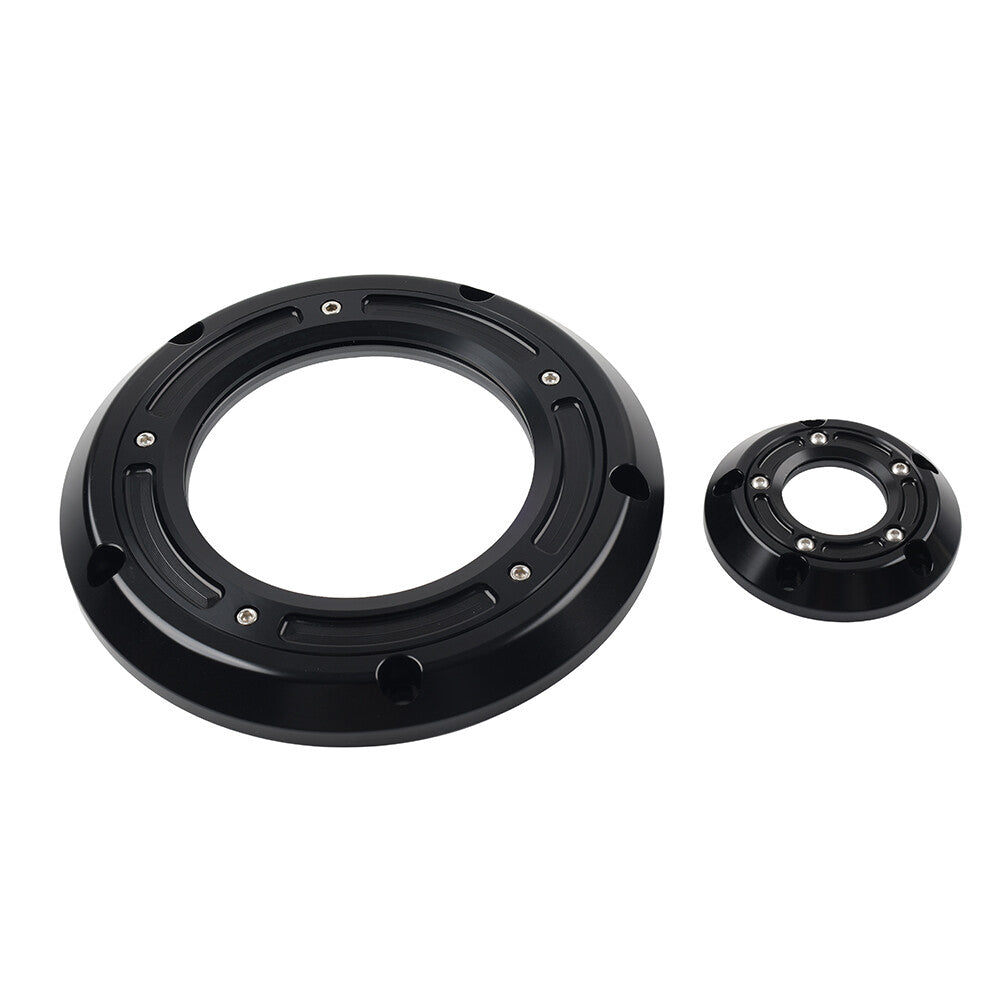Black Derby Timing Timer Cover for Harley Touring Softail Fat Boy Night Train