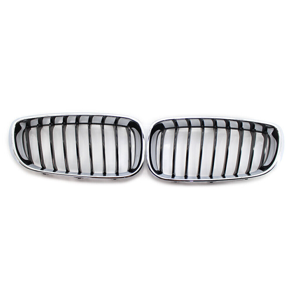 Front Kidney Grille Grill for BMW F34 328i 330i 335i 340i GT xDrive Chrome+Black