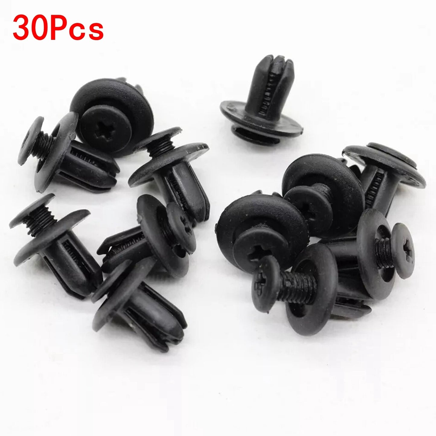 30 Bumper Fender  Cowl Grille Retainer Plastic Screw for Ford for Mazda for Hyundai for Kia