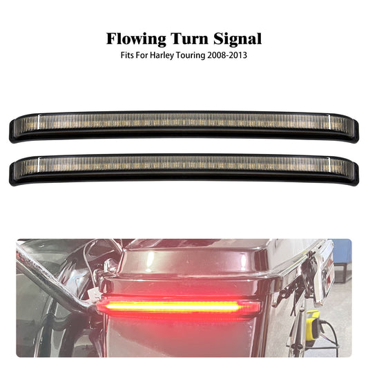 Saddlebag Turn Signal LED Light Somke Lens for Harley Road Electra Glide 08-2013