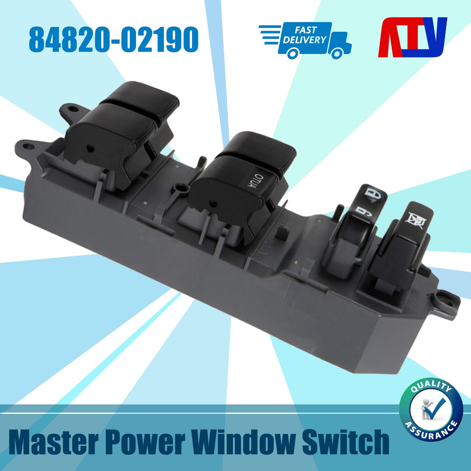 84820-02190 Power Window Master Control Switch For 2007-2014 for Toyota for Corolla