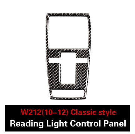 Carbon fiber internal reading light cover suitable for Mercedes C/E class W204/W212