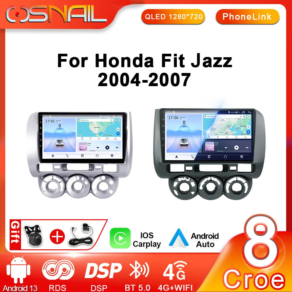 Android Car Radio for Honda Fit Jazz City GPS Navi Stereo Video Player CarPlay