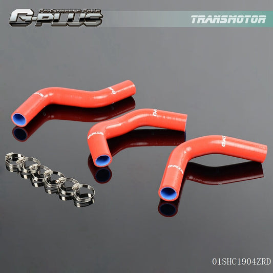 Silicone radiant hose clamp kit for 1989-1995 for Suzuki for SWIFT 1.3 G13 GTI Red