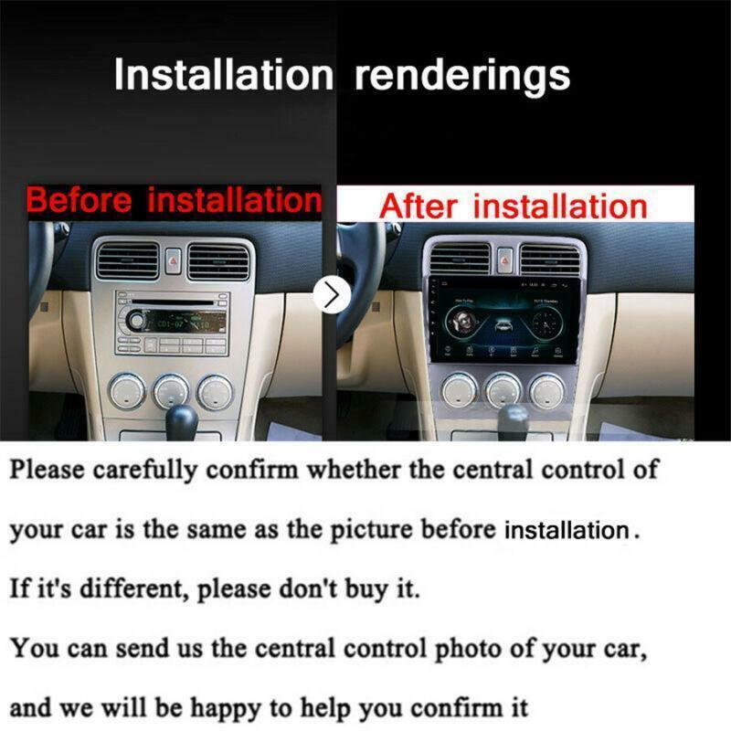 9 For 02-08 for Subaru Forester Android 10.0 Stereo Radio Head Unit GPS Navi 1+16GB
