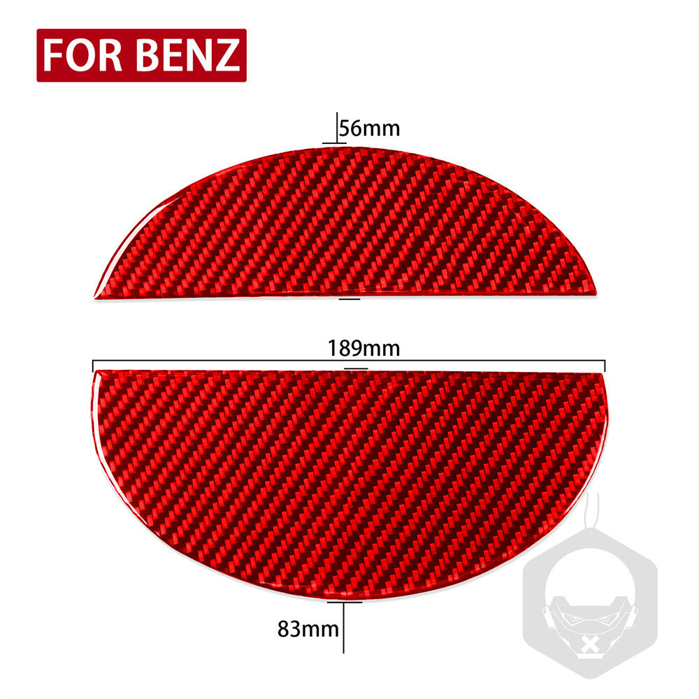 Door Gas Cap Fuel Filler Tank Trim for Benz CLS Class C219 04-09Red Carbon Fiber